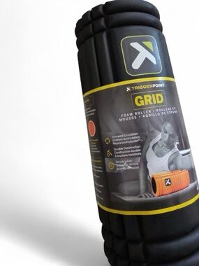 GRID Foam Roller - Black with Orange Accent